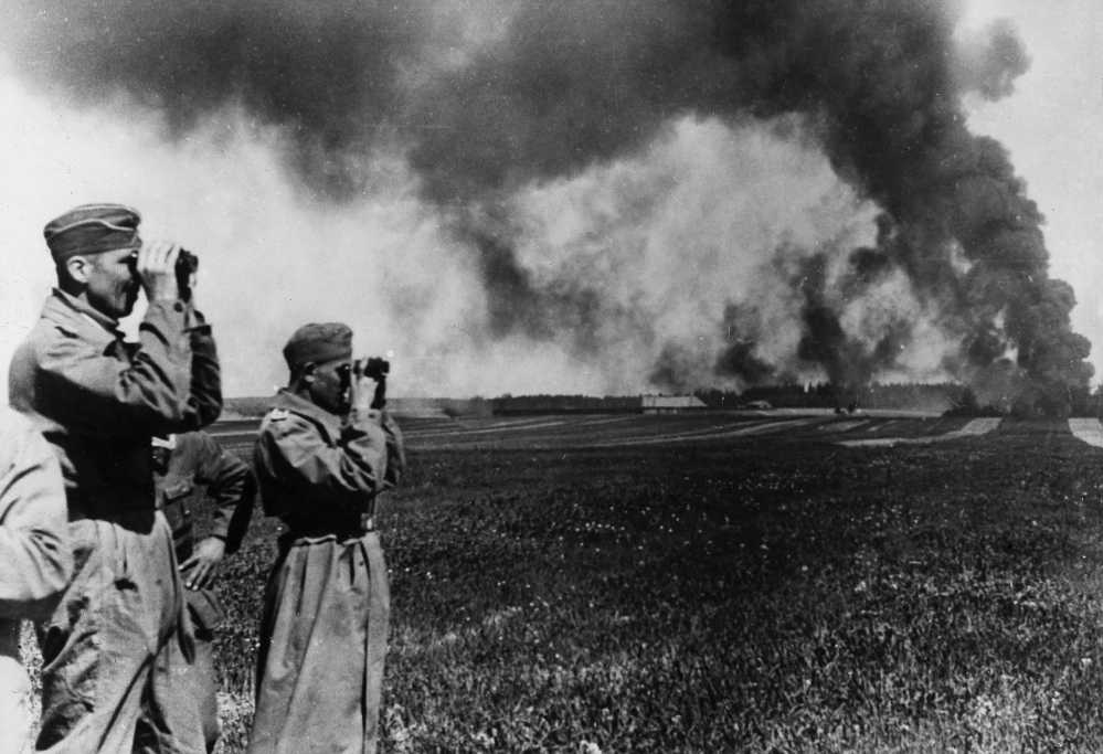 The battlefield scene at the beginning of Operation Barbarossa 