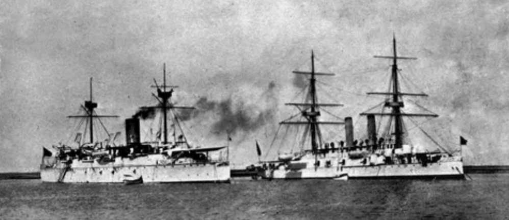 In 1893, the Japanese cruiser 