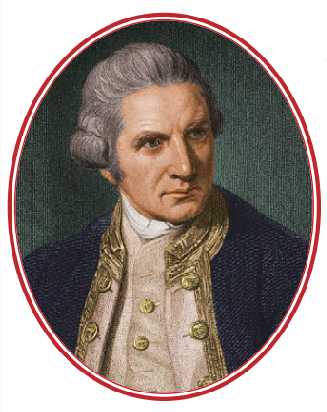 Portrait of British naval officer Cook 