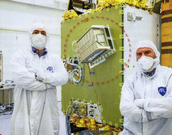 The LICIACube satellite installed on DART. 