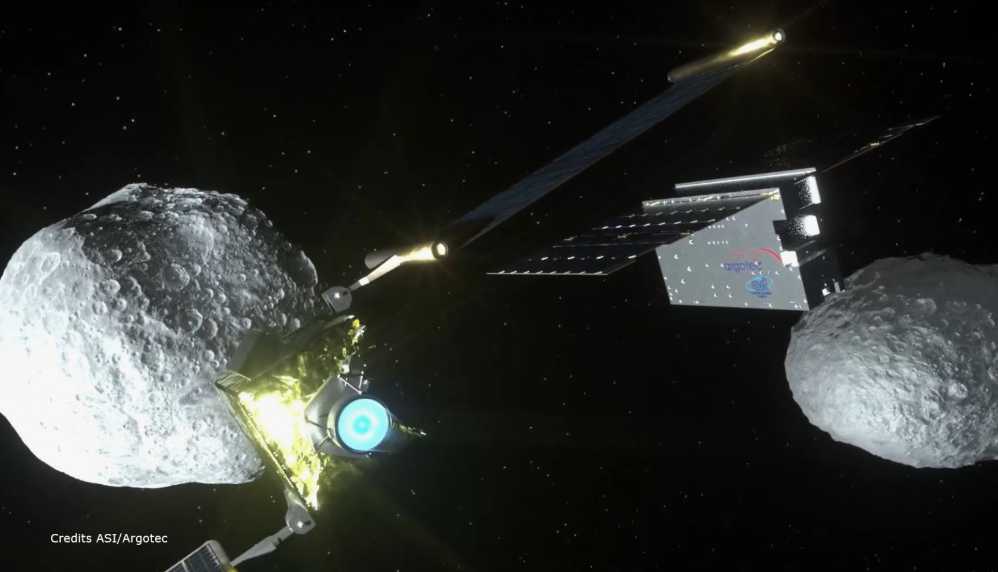 A DART released the LICIACube satellite before the impact, which will observe the entire impact process. 