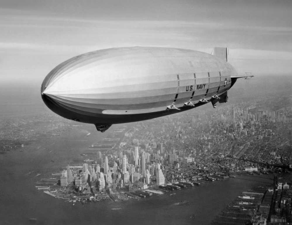 The United States, which has the ability to produce helium, put into service in the 1930s the large aircraft-carrying airships 