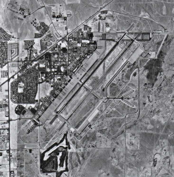 Nellis Air Force Base is located approximately 11.4 northeast of Las Vegas, Nevada, USA 12