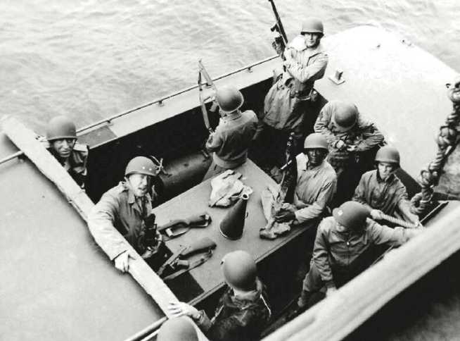 General Patton in Operation Torch (second from left) 
