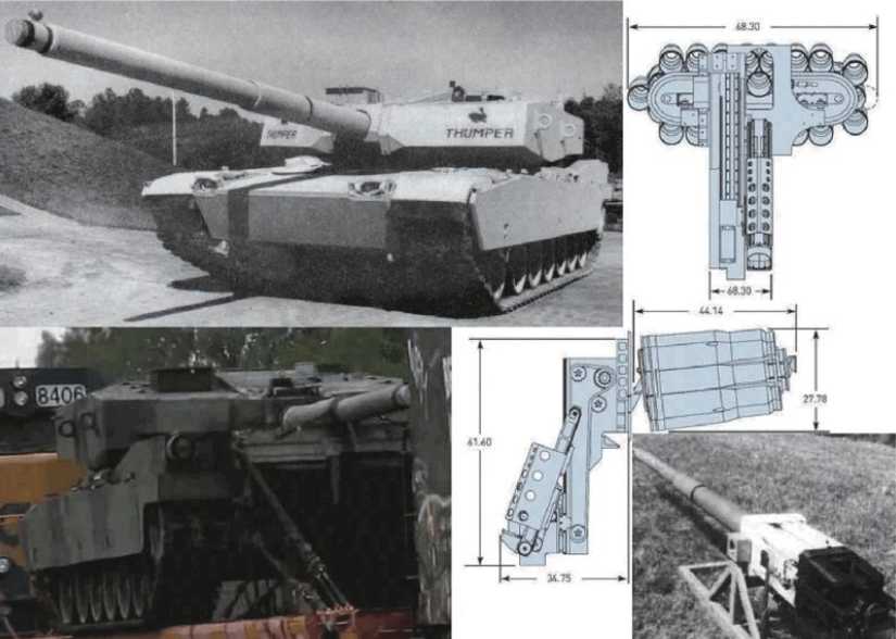The US M1 CATTB main battle tank test prototype integrates many new technologies such as 140mm advanced tank gun, automatic loader, standard digital information architecture, new integrated diesel propulsion system, multi-sensor target acquisition system, etc. 