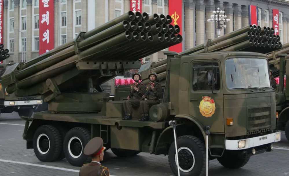 KN-16 may also refer to the 22-tube 240mm rocket launcher with a new chassis that appeared at the military parade on April 15, 2017 