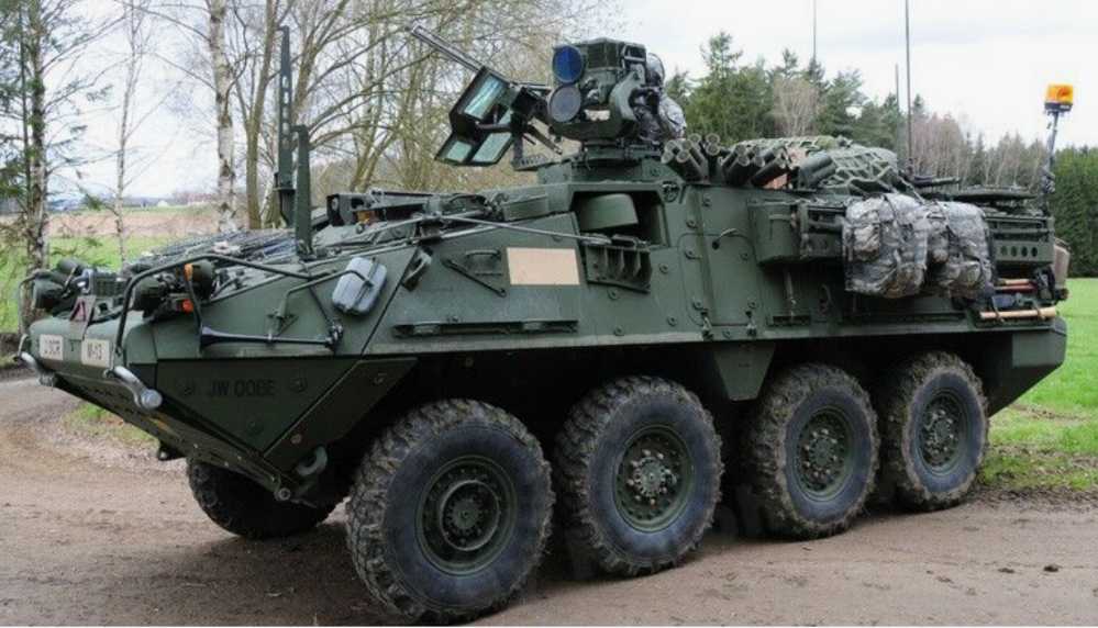 The U.S. Stryker wheeled armored vehicle participating in a multinational exercise in Poland 