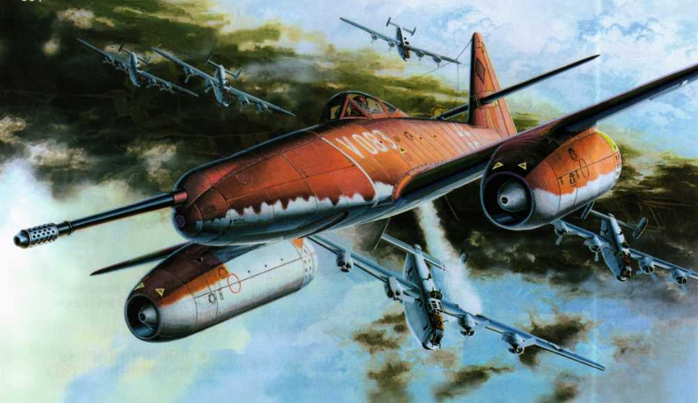 The Mk 214 50mm caliber aircraft cannon installed on the Me262 had poor reliability and unsatisfactory combat effectiveness. 