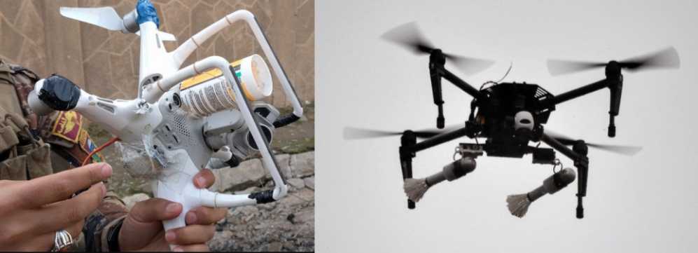 Bombing drones used by both sides in the conflict in the Kurdish region. 