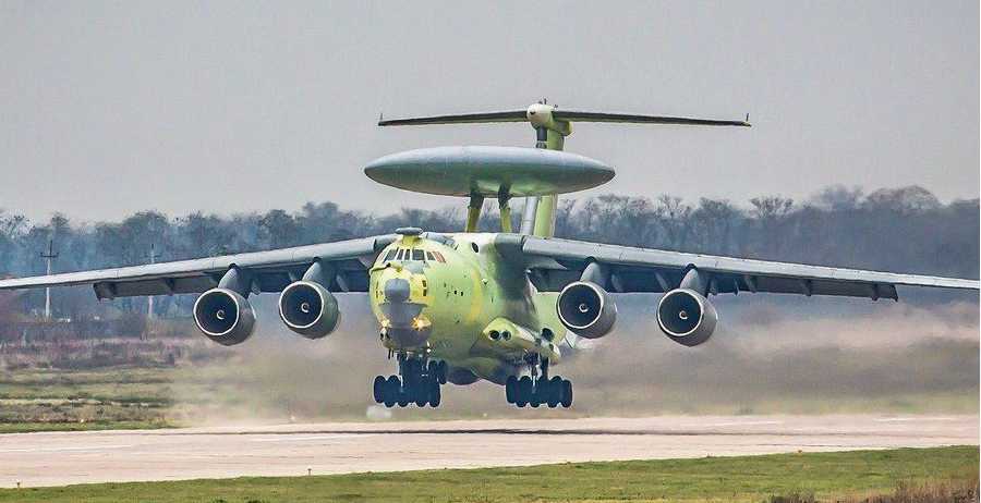 The A-100 early warning aircraft prototype, which is currently being tested, has been hampered in its research and development due to a lack of imported components. 