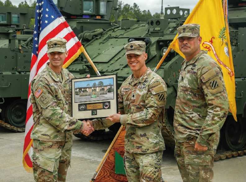 The 1st Armored Brigade Combat Team of the 3rd Infantry Division of the U.S. Army received the first batch of AMPV armored vehicles 