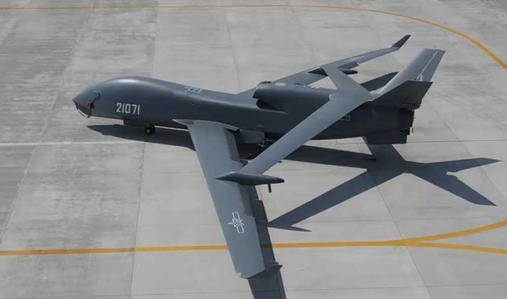 China’s WZ-7 drone, corresponding to the US Global Hawk drone 