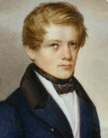 Bismarck in his school days, 1833, Philip Petri, oil on canvas. Bismarck was sent to boarding school at the age of 6 under the arrangement of his mother, and entered the University of Göttingen before the age of 17. However, he was not satisfied with the university life and had no interest in learning. He often challenged others to duels, which resulted in his face being cut by a knife, leaving a scar on his face for the rest of his life.