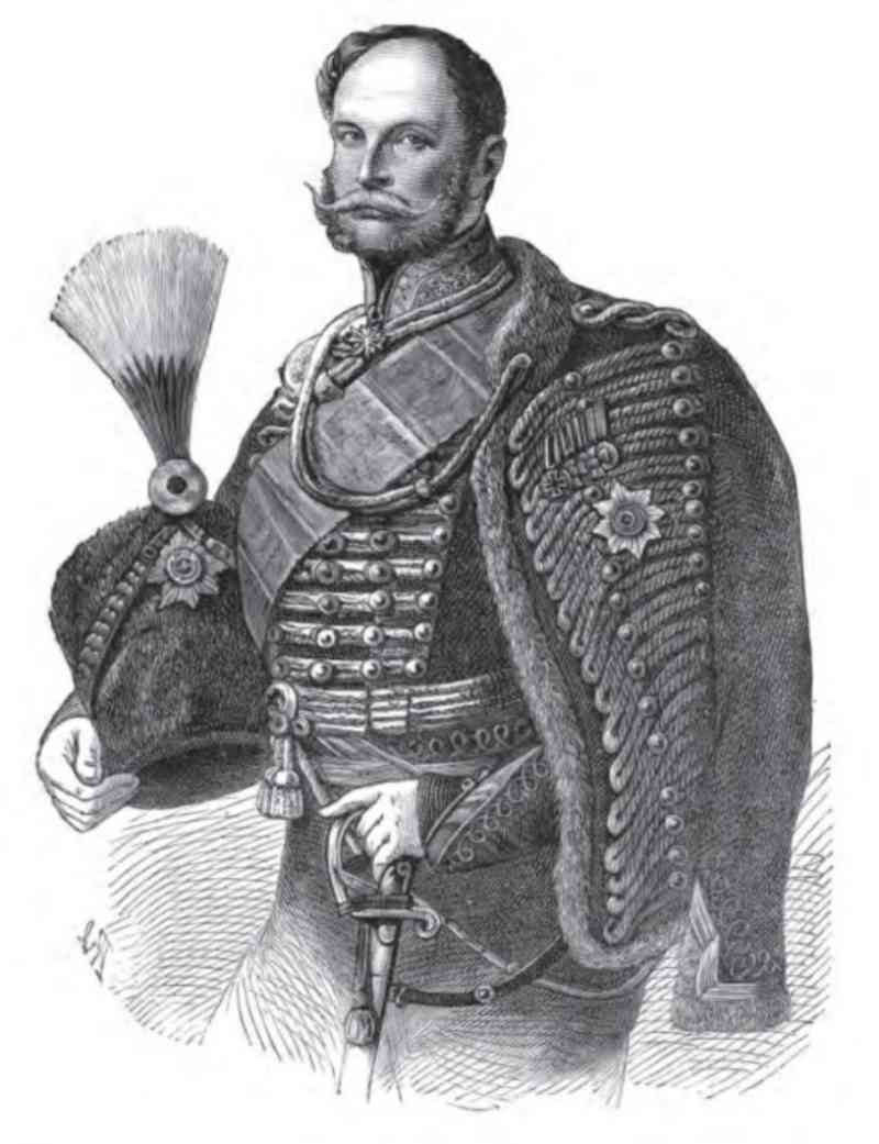A portrait of William I in cavalry uniform. In 1862, William I, who was caught in the 