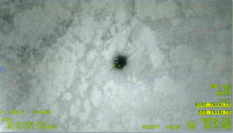 A picture of a Turkish reconnaissance drone searching for the crash site of Bell -212. In fact, it was just an ordinary fire point, which was later proved to be the wrong location. 