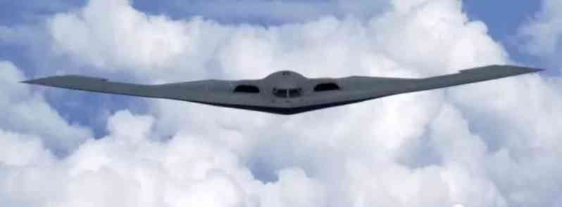 B-2 front view, like a leaf 