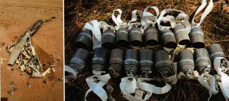 The M26 rocket can carry 644 M77 bullets 