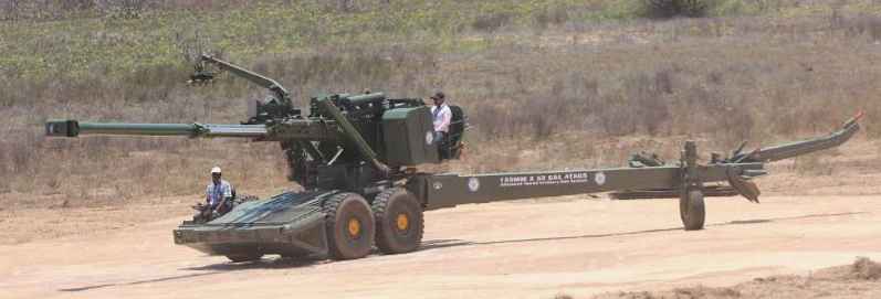 Indian Army conducts field tests on ATAGS howitzers 
