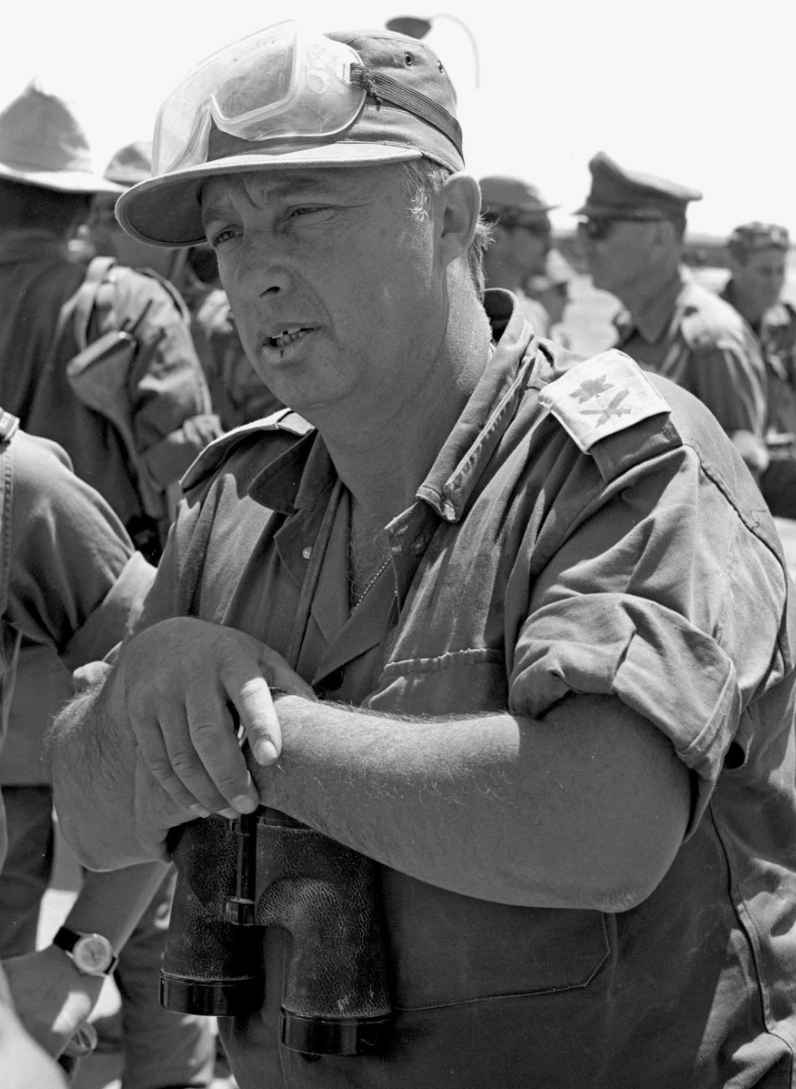 General Sharon, commander of the 38th Armored Division of the Israeli Army 