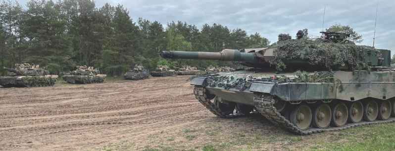 Polish Leopard 2pl in joint exercise with the US 