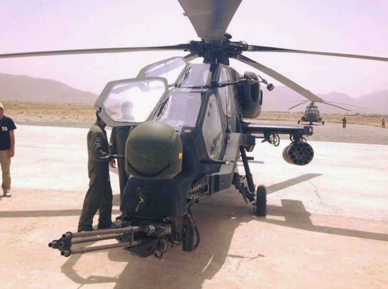 In 2016, the T129 attack helicopter was tested in Pakistan. 
