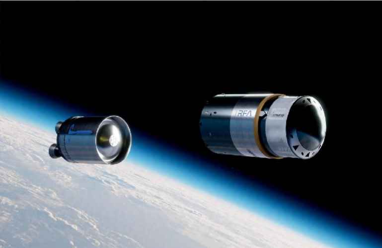 ATMOS’s cargo spacecraft and upper stage separation imagination 
