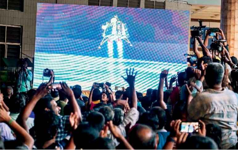 The successful landing of 