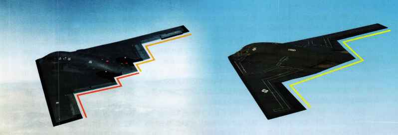 B-2 has a double W trailing edge, and B-21 The change to a single W can prove Northrop Grumman’s progress in control technology, materials and structural design. 
