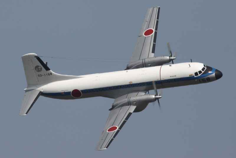 Japan’s first self-developed propeller civil aircraft after World War II YS-11. 