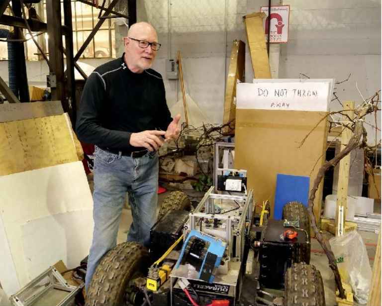 William Whittaker is a master in the field of robotics and founded the company that developed the Peregrine Falcon lunar lander 