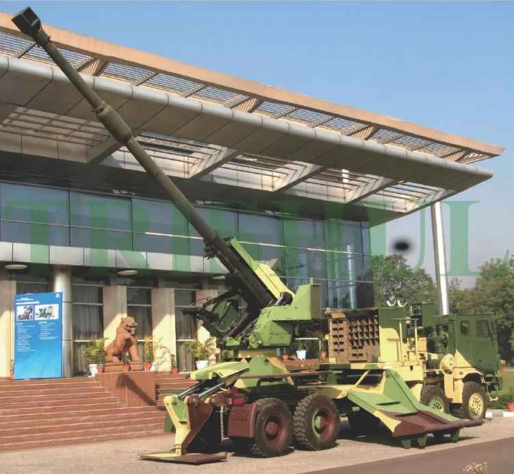 The 155mm truck gun jointly developed by India’s TATA Company and South Africa’s Daniel Company 